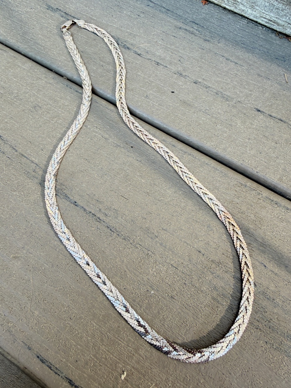 ~19.5” Milor Italy Sterling Silver braided 6mm thick necklace! - Picture 5 of 13
